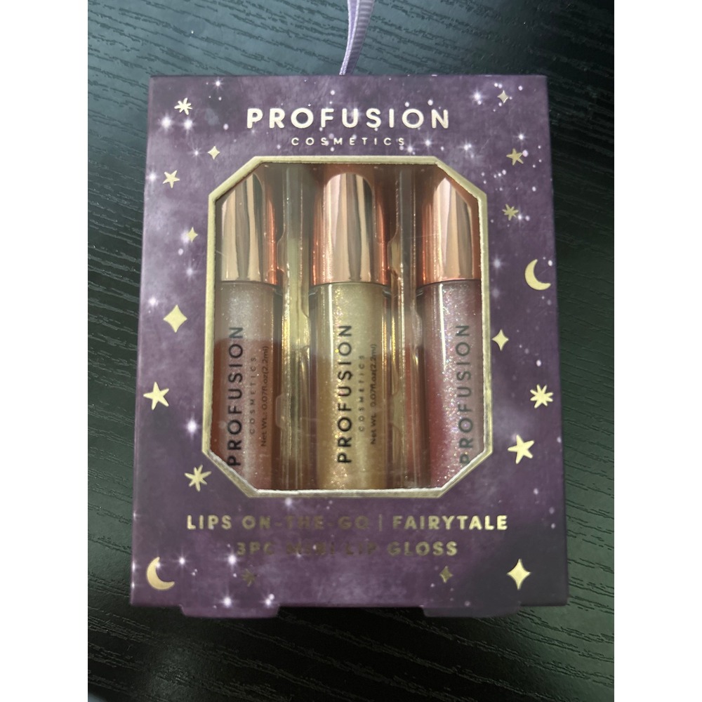 Profusion Cosmetics Lips On The Go Fairytale 3 PC Mini Lip Gloss Set